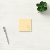 Handgezeichnete Windhund-Linienkunst - minimalisti Post-it Klebezettel (Büro)