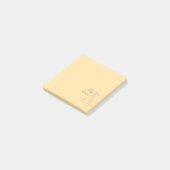 Handgezeichnete Windhund-Linienkunst - minimalisti Post-it Klebezettel (angewinkelt)