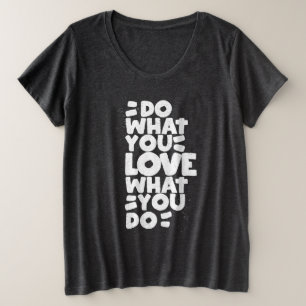 Handgezeichnete Wörter, die gesucht werden Große Größe T-Shirt