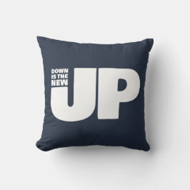 Handgezeichnete Wörter Phrase nach unten ist das N Kissen