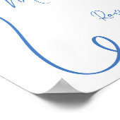 Handgezeichnete Zeichnungen Champagner Pour Hochze Poster (Ecke)