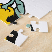 Handgezeichnete Zitronen, lebendiges Muster. Puzzle (Seite)