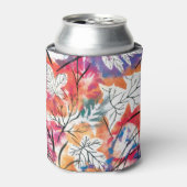 Handgezeichnete Zitronen, Muster für blaue Blätter Dosenkühler (Kanne Vorderseite)