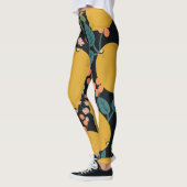 Handgezeichnete Zitrusbäume: Vintag Leggings (Links)
