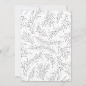 Handgezeichnete Zweige Bridal Dusche Einladung (Rückseite)