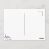 Handgezeichnete Zweige Vielen Dank Postkarte (Rückseite)