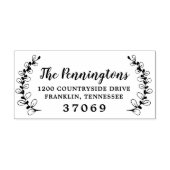 Handgezeichnete Zweigstelle für botanische Blätter Permastempel (Design)