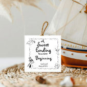 Handgezeichneter Abschluss im Doodles-Stil - Zeich Geschenkanhänger