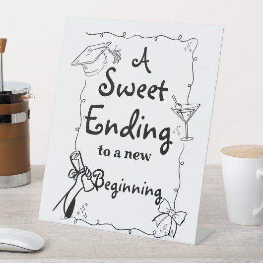 Handgezeichneter Abschluss im Doodles-Stil - Zeich Sockelschild (In Situ)