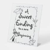 Handgezeichneter Abschluss im Doodles-Stil - Zeich Sockelschild (Vorderseite)