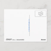 Handgezeichneter afrikanischer ELEPHANT-Schutz — b Postkarte (Rückseite)