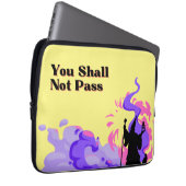 Handgezeichneter Assistent "Du sollst nicht passie Laptopschutzhülle (Vorne Rechts)