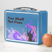 Handgezeichneter Assistent "Du sollst nicht passie Metall Brotdose (Beispiel)