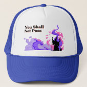 Handgezeichneter Assistent "Du sollst nicht passie Truckerkappe (Vorderseite)