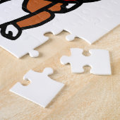 Handgezeichneter Beagle Herz Mama Puzzle (Seite)