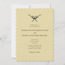 Handgezeichneter Bogen Buttergelb QR Hochzeit