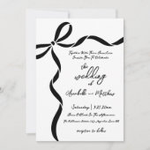 Handgezeichneter Bogen Whimsical Hochzeit Einladung (Vorderseite)