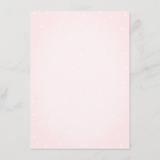 Handgezeichneter Bow Elegante Rahmen Punkte Begleitkarte (Rückseite)