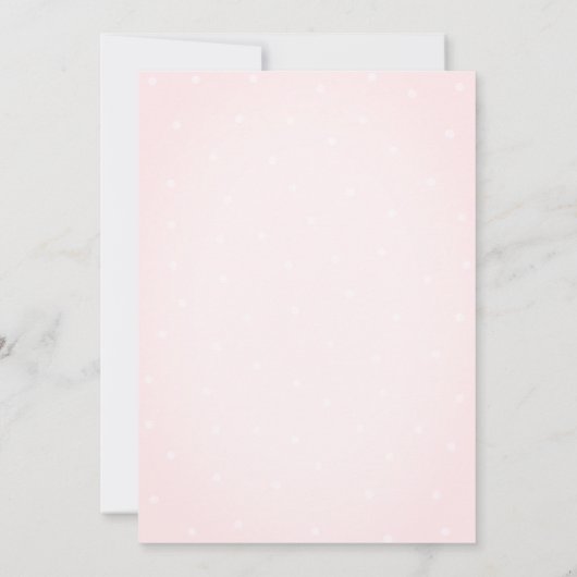 Handgezeichneter Bow Elegante Rahmen Punkte Einladung (Rückseite)