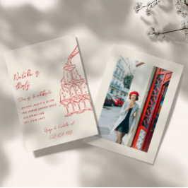 Handgezeichneter Champagnerturm Dreißigjähriges Fo Einladung