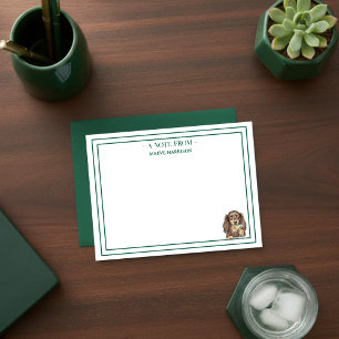 Handgezeichneter Dachshund-Martini-Flach Mitteilungskarte