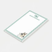 Handgezeichneter deutscher Schäferhund Post-it Klebezettel (angewinkelt)