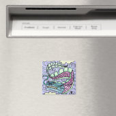 Handgezeichneter Drache Magnet (In Situ (Geschirrspüler))