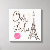 Handgezeichneter Eiffelturm Leinwanddruck (Vorderseite)