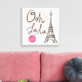 Handgezeichneter Eiffelturm Leinwanddruck (Insitu (Wohnzimmer))