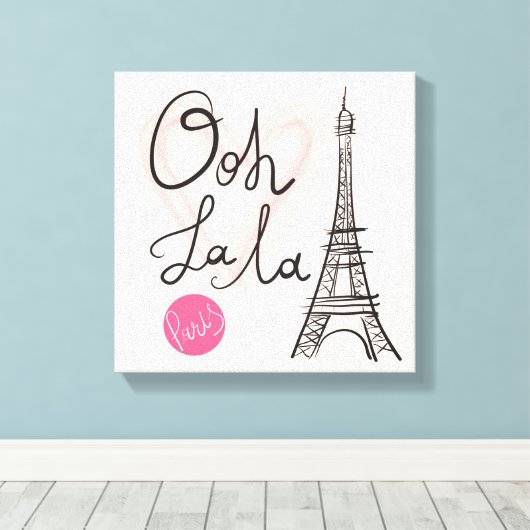 Handgezeichneter Eiffelturm Leinwanddruck (Insitu (Holzboden))
