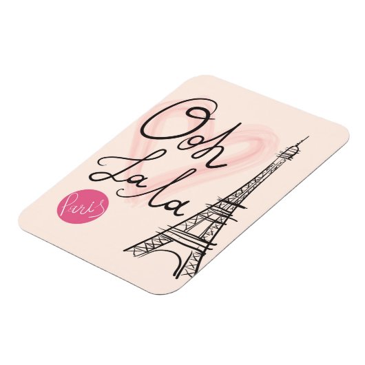 Handgezeichneter Eiffelturm Magnet (Linke Seite)