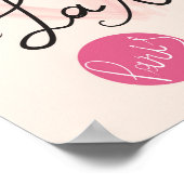 Handgezeichneter Eiffelturm Poster (Ecke)