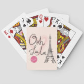 Handgezeichneter Eiffelturm Spielkarten (Rückseite)