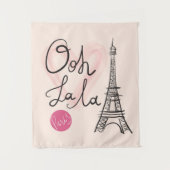 Handgezeichneter Eiffelturm Wandteppich (Vorderseite)
