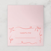 Handgezeichneter Erntedank Abendessen Platzkarte (Außenseite Aufgefaltet)