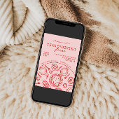 Handgezeichneter Erntedank Abendessen Scribble Ein Einladung