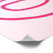 Handgezeichneter finaler Flamingle Bachelorette Wi Poster (Ecke)