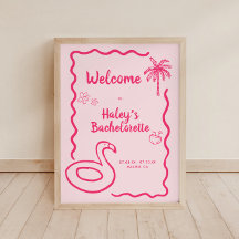 Handgezeichneter finaler Flamingle Bachelorette Wi