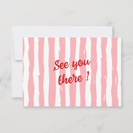 Handgezeichneter, fragwürdiger QR-Code RSVP Karte (Rückseite)