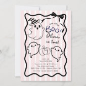 Handgezeichneter Geist Geburtstagsparty Einladung (Vorderseite)