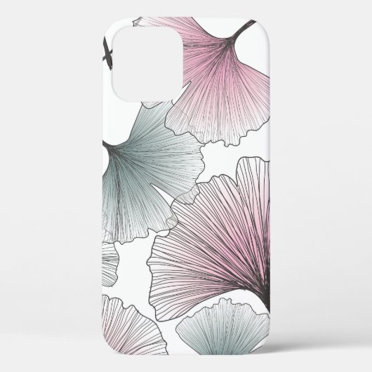 Handgezeichneter Gingko biloba. Case-Mate iPhone Hülle (Rückseite)