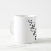 Handgezeichneter Golf Club mit Multifunktionsgerät Kaffeetasse (Vorderseite Links)