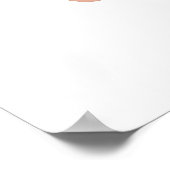 Handgezeichneter grüner Laubfrosch Poster (Ecke)