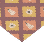 Handgezeichneter Herbst-Diamant-Muster Tischläufer (Ecke)
