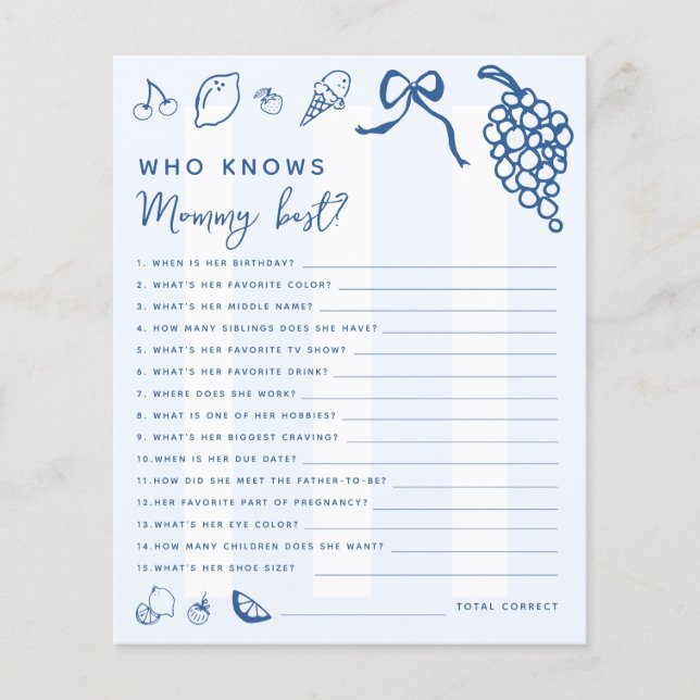 Handgezeichneter Italiener, der Mama das beste Spi (Vorderseite)