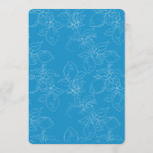 handgezeichneter italienischer Lemon Hochzeitsflat Menükarte (Rückseite)