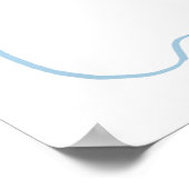 Handgezeichneter Junge ein Baby brütet Begrüßungsz Poster (Ecke)