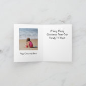 Handgezeichneter Kinderschreiber Weihnachtsbaum Karte (Innenseite)