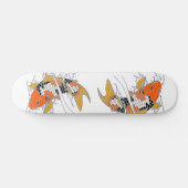 Handgezeichneter Koi-Skateboard Skateboard (Horizontal)