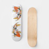 Handgezeichneter Koi-Skateboard Skateboard (Vorderseite)